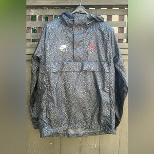 Nike Air Jordan JSW Wings 1988 Anorak Windbreaker Black Cement Hooded Medium